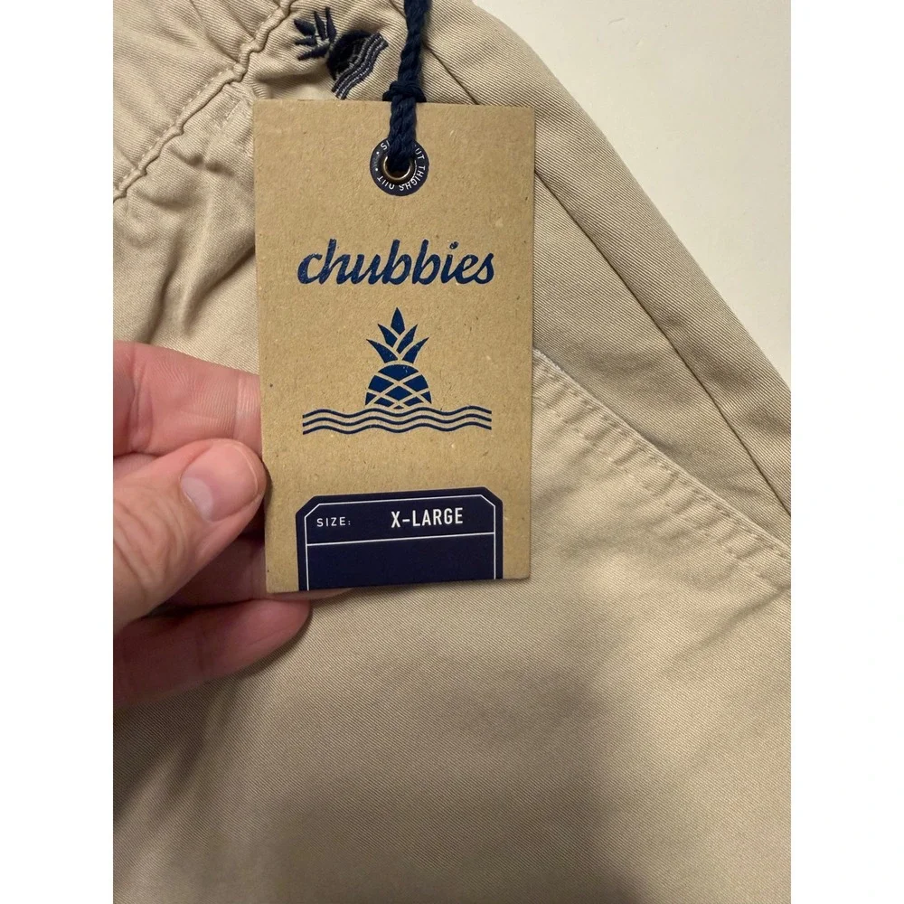Chubbies The Khakinators 30 Originals Pant Mens XL Tan Khaki Chino 777231-025